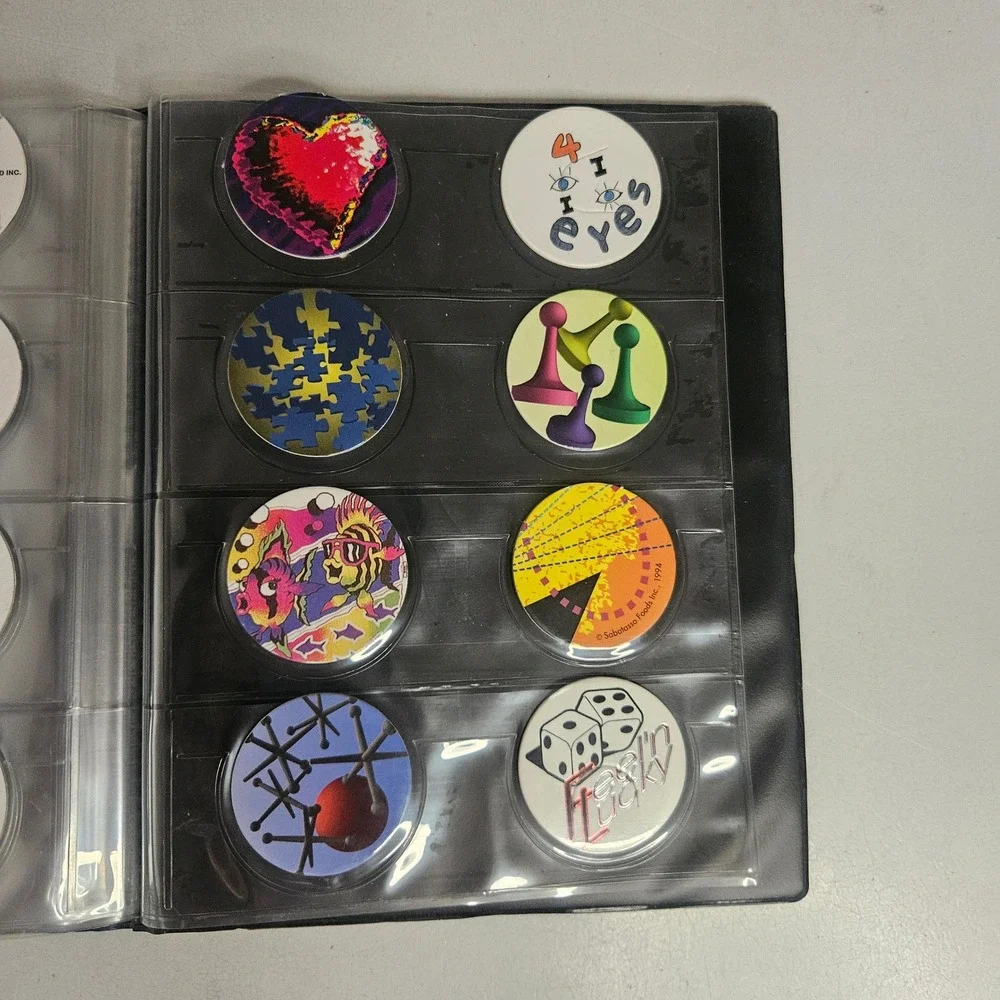Vintage 90s Pogs Milkcap Collection Hawaii Lot Binders Slammers Disney NASA Trov